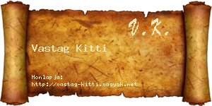 Vastag Kitti névjegykártya